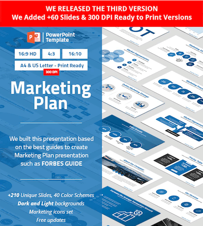 Modèle PowerPoint Plan de marketing 