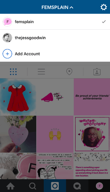 instagram ios de changement de compte multiple