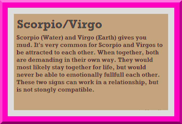 virgo and scorpio relationships        <h3 class=
