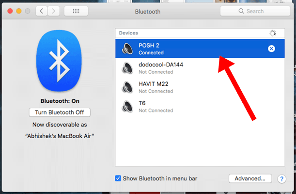 How do I connect my Bluetooth to audiofly?