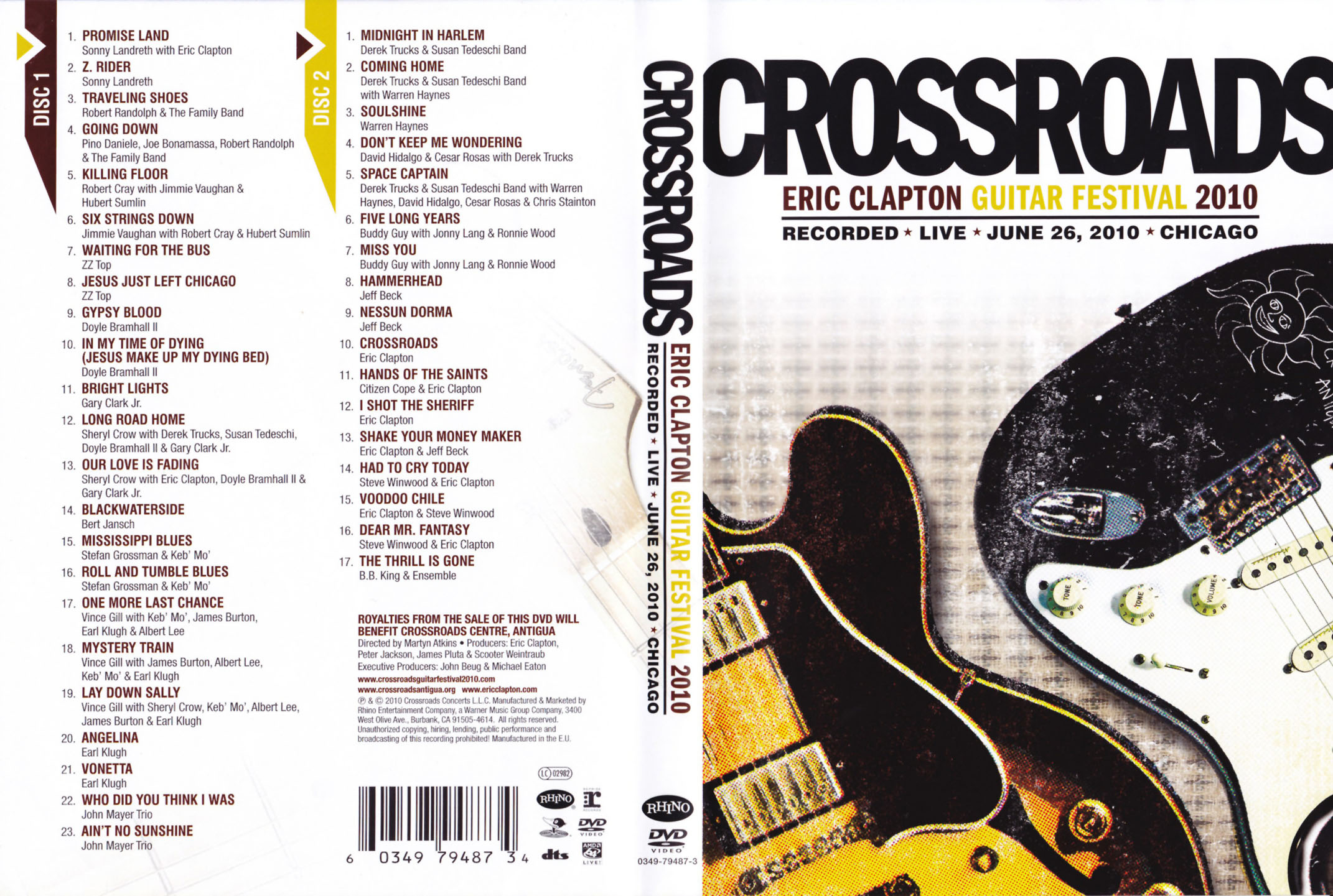 How many Eric Clapton Crossroads dvds are there?