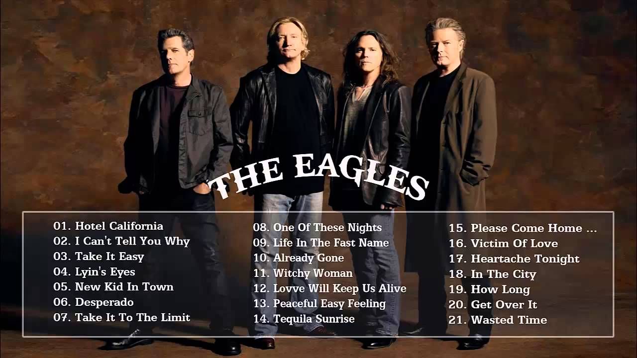 What are the top 10 songs by the Eagles?