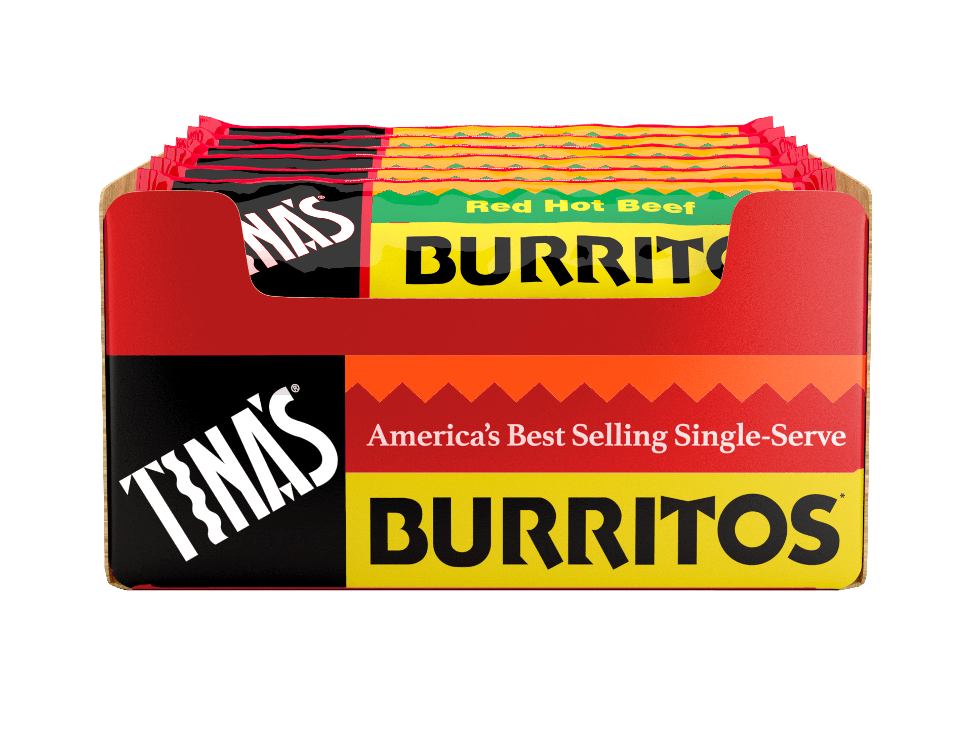 What company makes Tina's burritos?