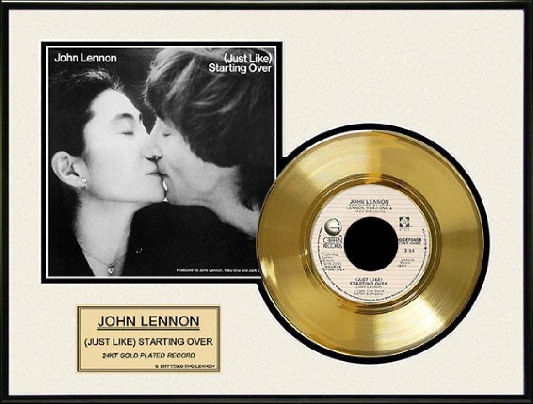 Starting over John Lennon. John Lennon - (just like) starting over. John Lennon - (just like) starting over CD. 24kt Gold Plated record Limited Edition John Lennon.