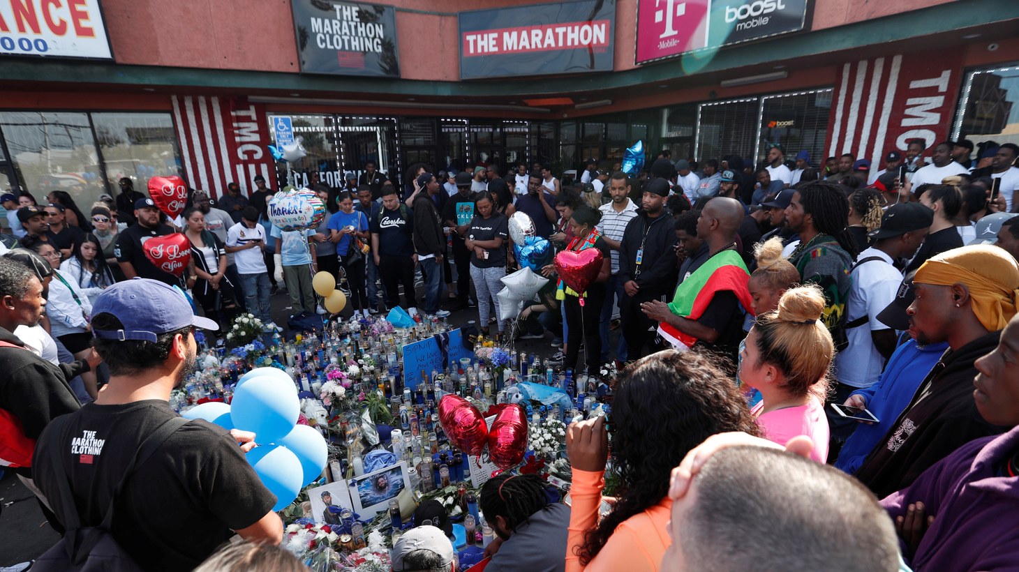 Nipsey Hussle's Marathon Clothing Store & Shopping Plaza Vandalized