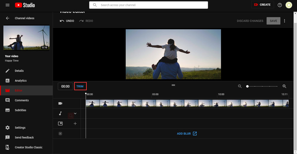 How do you trim a YouTube video that's not yours?