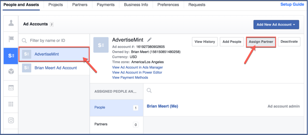 Can I separate my business page from my personal account on Facebook?