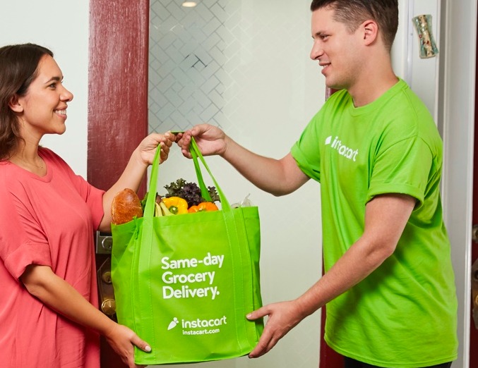 Can someone ride with you while doing Instacart?