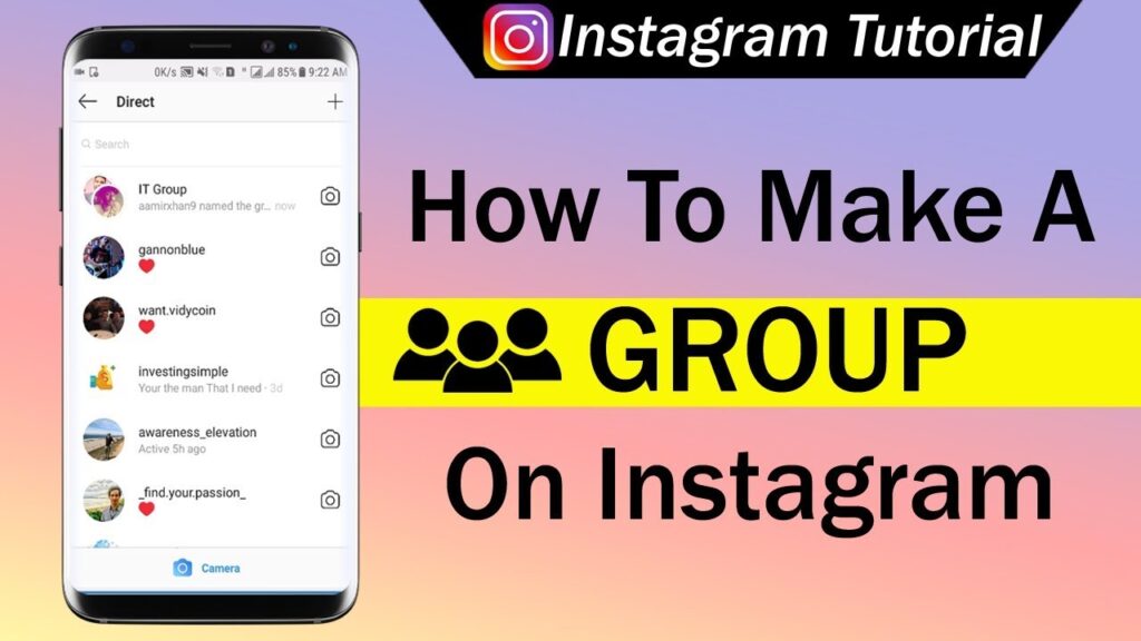 How do I create a group on Instagram 2022?