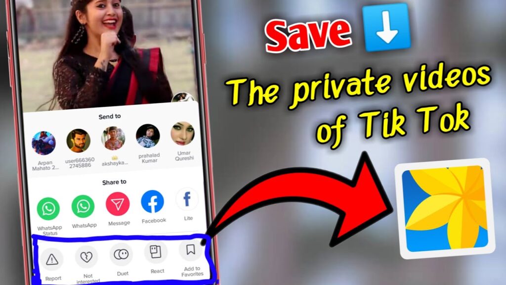 How do you copy a private link in TikTok?