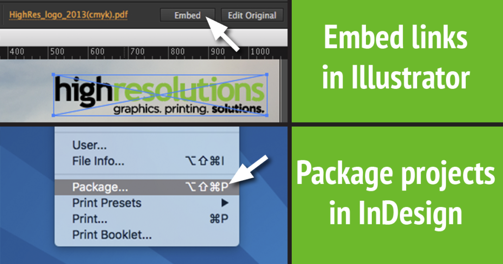 What does embedding mean in InDesign?