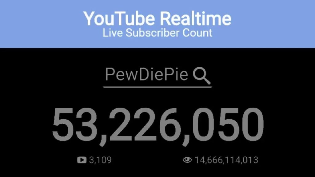 How do I watch a live subscriber count?