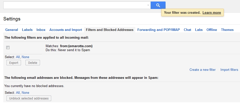 Is Gmail blocking my domain?