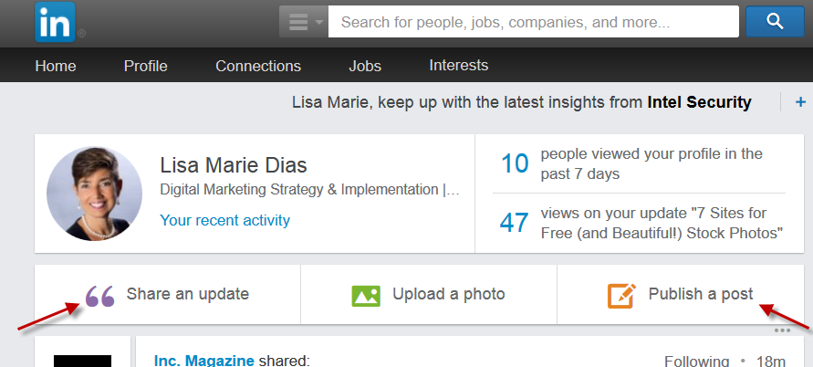 How do you introduce yourself on LinkedIn?