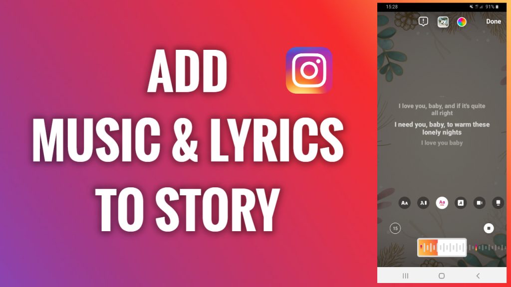 How do you add music to Instagram stories?