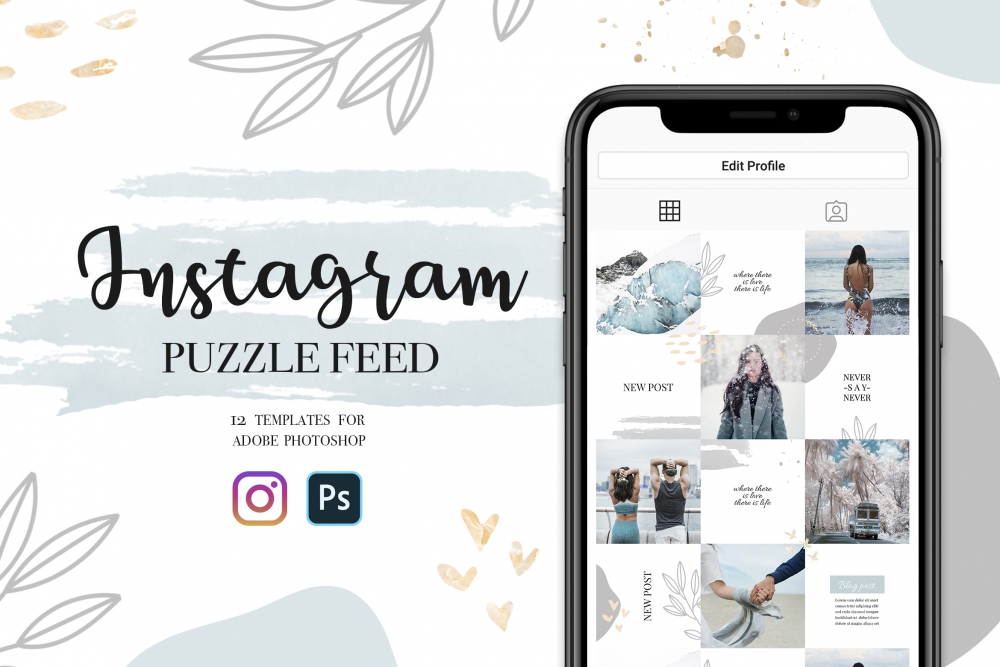 How do you get a grid on Instagram?