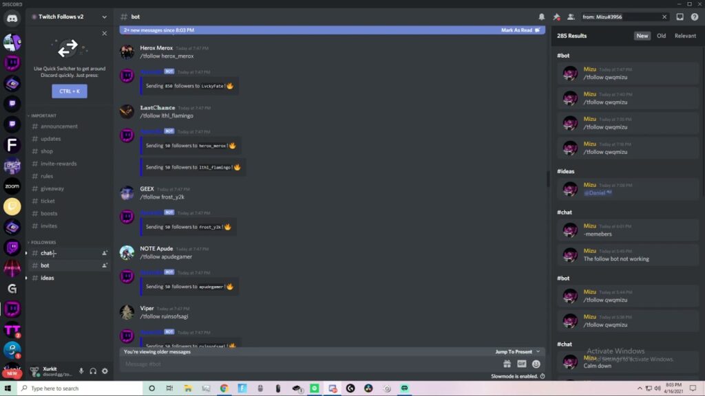 How do you gain followers in Discord?