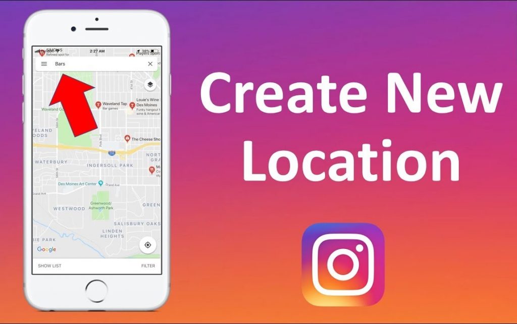 How do you create a custom location on Instagram 2021?