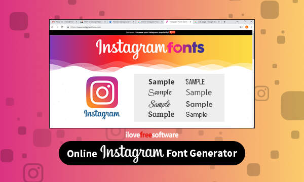 How do you get different fonts on Instagram captions?