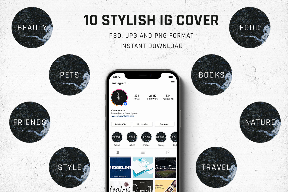 How do you make highlights for Instagram templates?