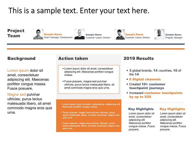 What is the role of executive summary in a project report?