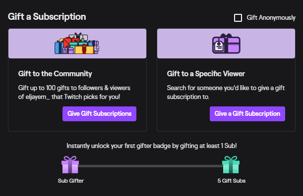 How much are 50 gifted Subs Twitch?