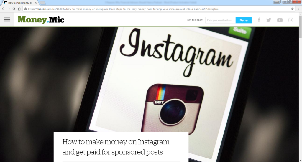 How much does it cost to sponsor a post on Instagram?