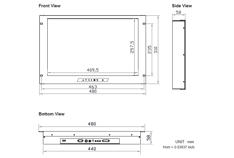 How big is a 1920x1080 monitor?