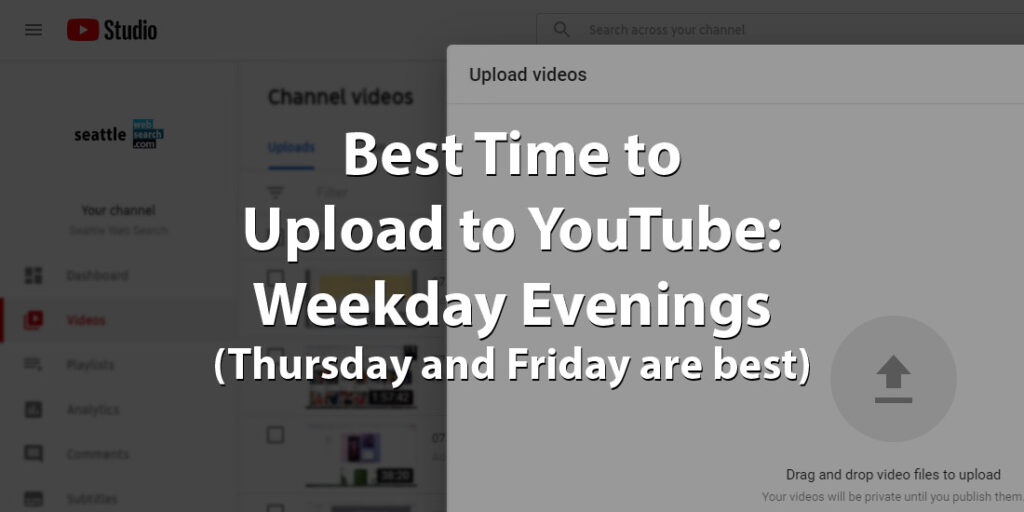 Is Friday a good day to post on YouTube?