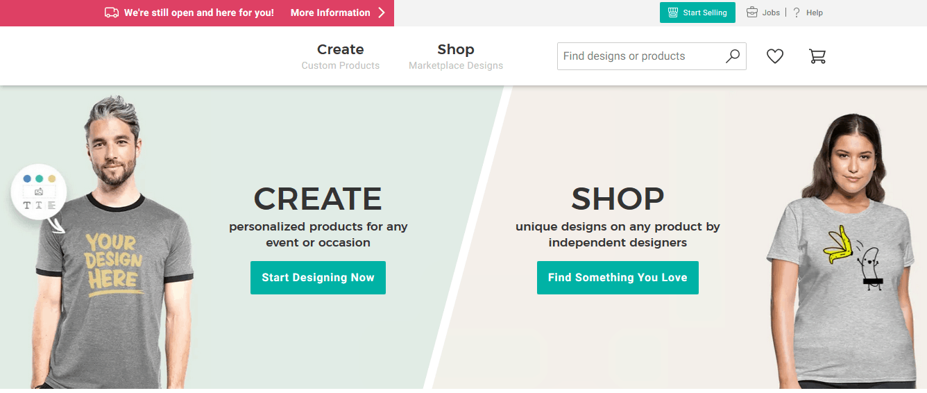 Where are Spreadshirt made?