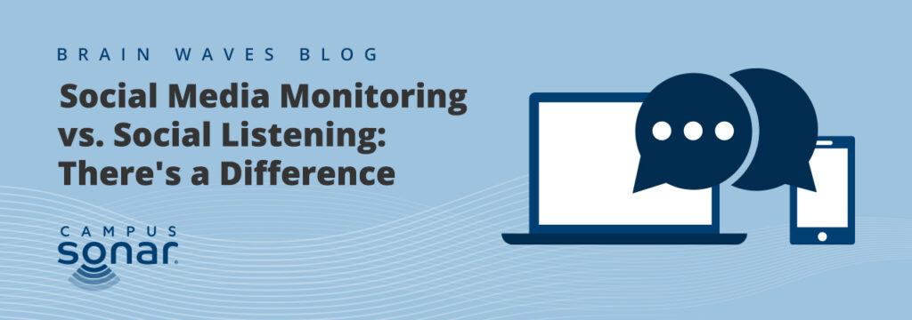 What is the advantage of social media monitoring?