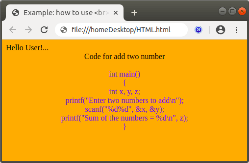 How do you write in HTML?