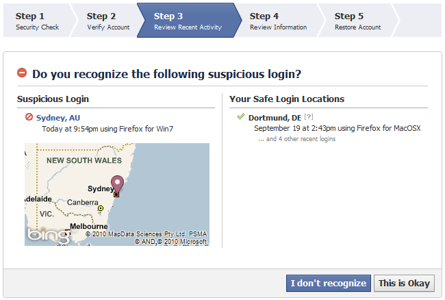 How accurate is Facebook where you're logged in?