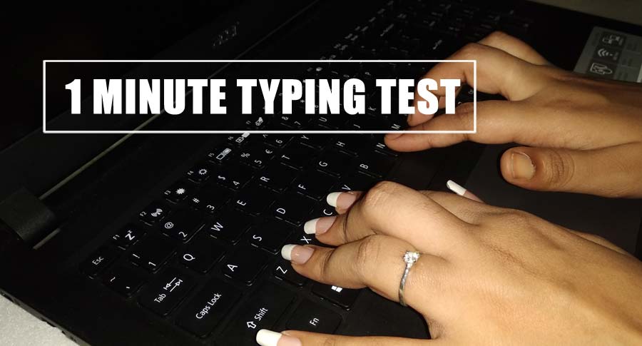 What is a good 1 minute typing speed?