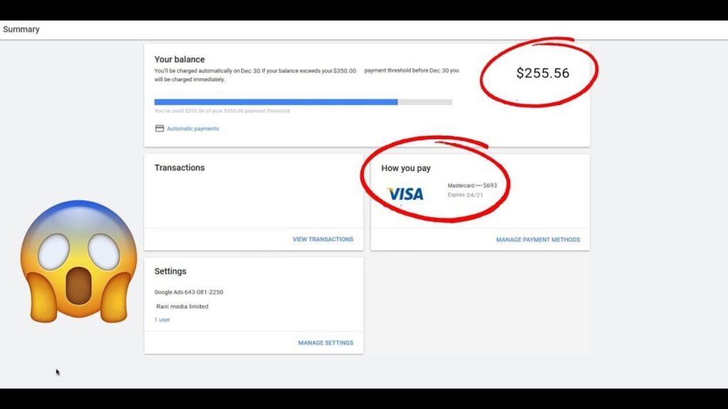 What is the first threshold payment of YouTube?