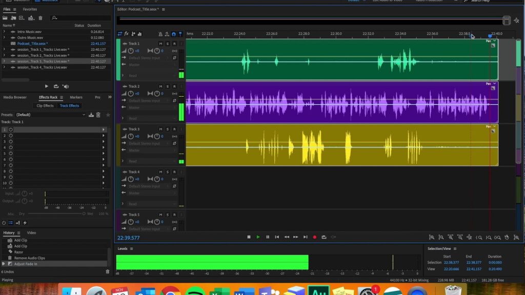 How do you edit a podcast video?