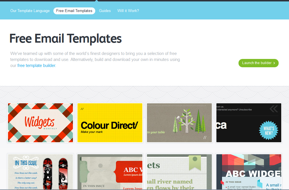 How wide are MailChimp templates?