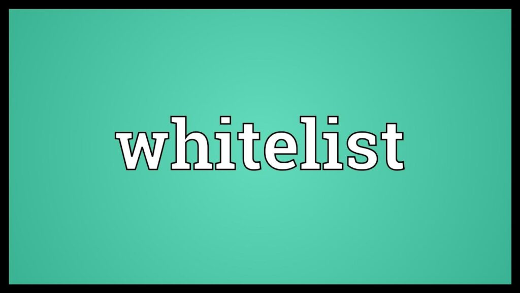 What is whitelist on a phone?