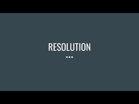 How do you write resolutions?