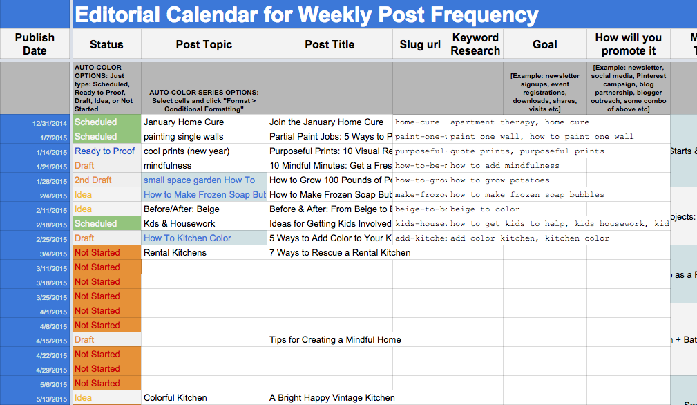 What is the purpose of a social media calendar?