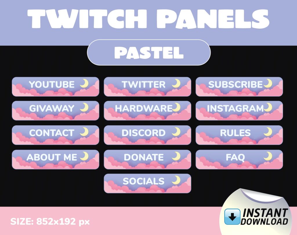 Can Twitch panels be animated?