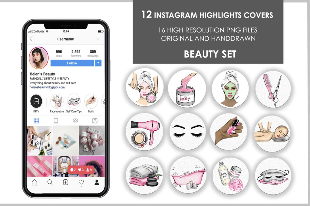 How do you make a cute highlight cover on Instagram?